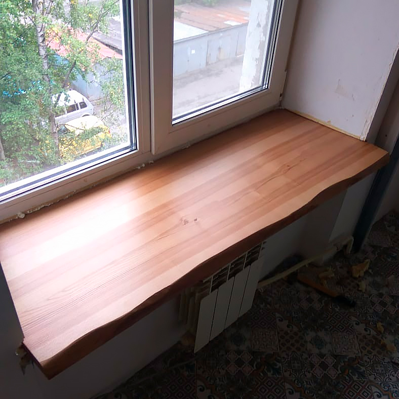 Деревянный подоконник для пластикового окна – оптимальный выбор