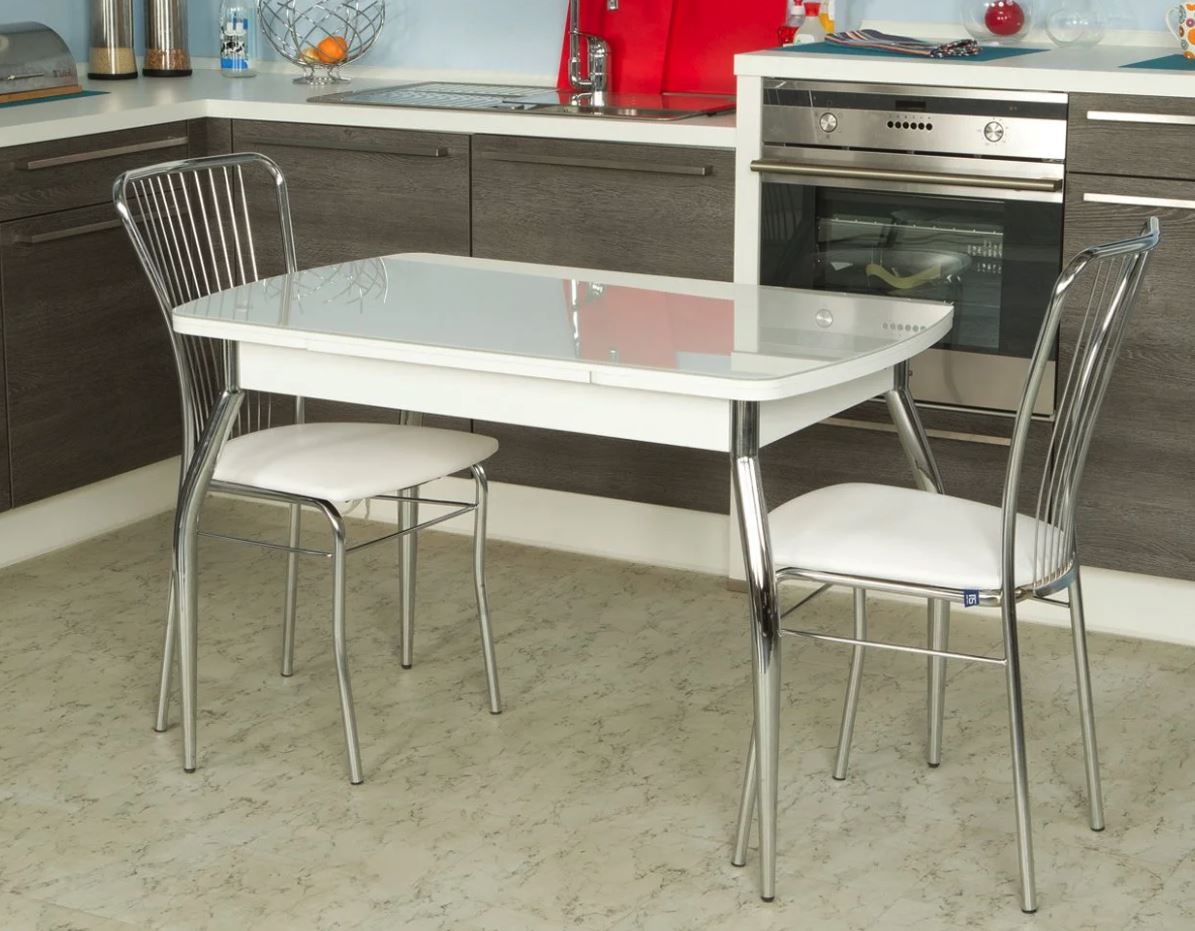 Круглый керамический стол на кухню