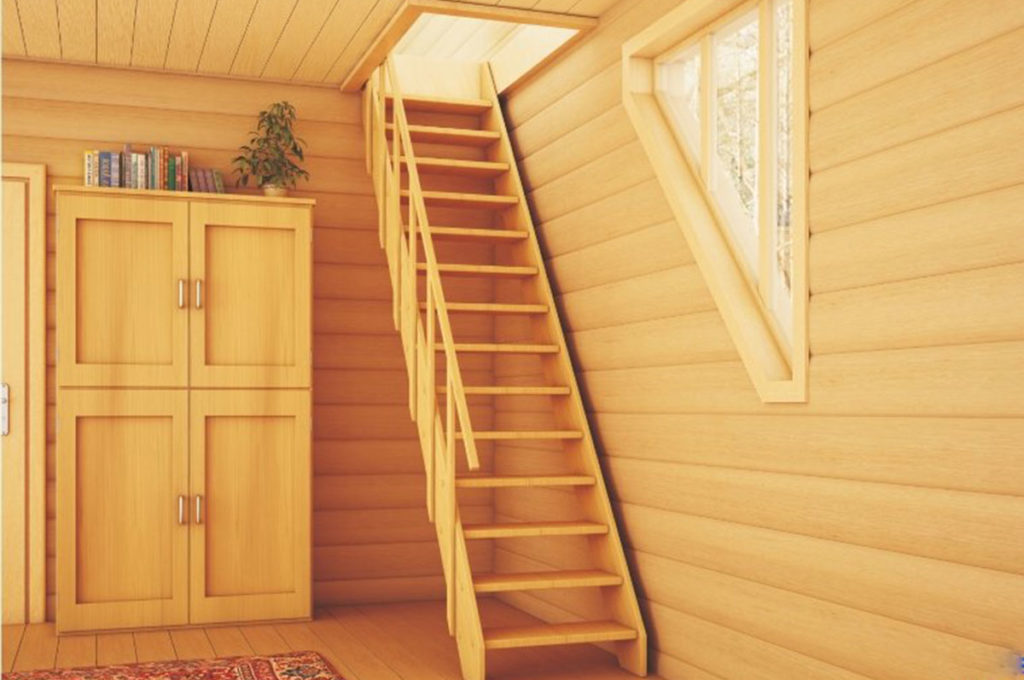 Устройство лестницы в деревянном доме