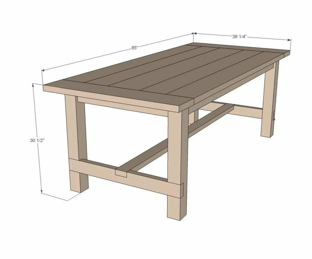 Как сделать кухонный стол из мебельного щита
